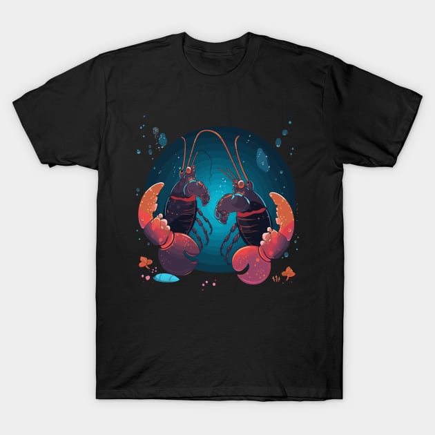 Lobster Fathers Day T-Shirt by JH Mart